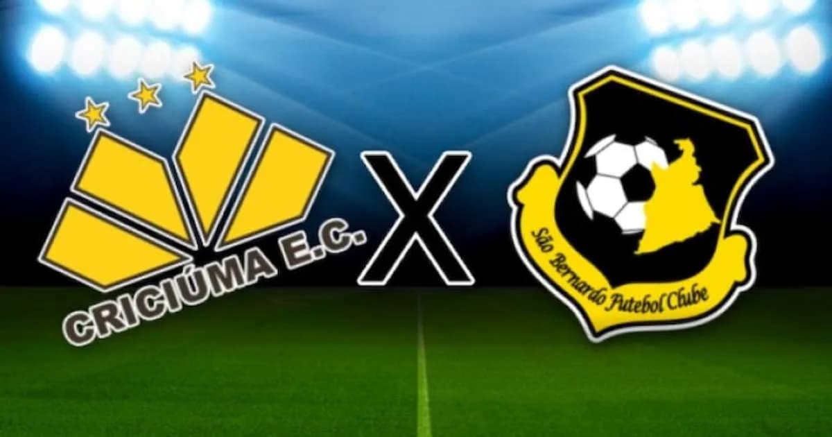 Criciúma x São Bernardo 16h Disney+ 15ª rodada Série B G-2