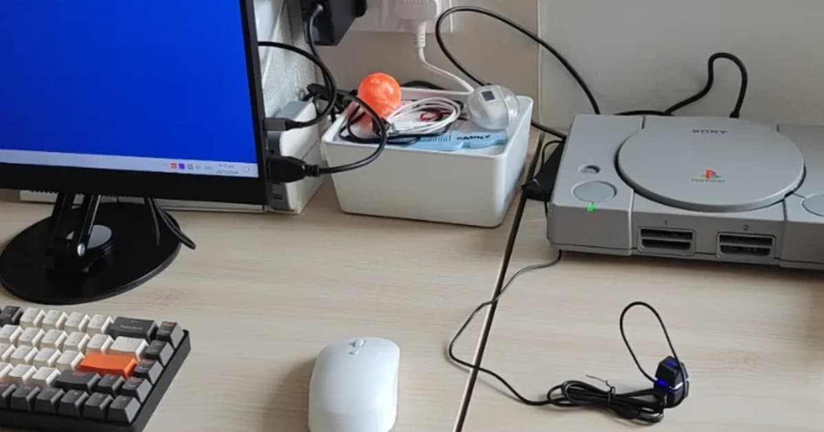 PlayStation 1 vira PC gamer para presentear o filho