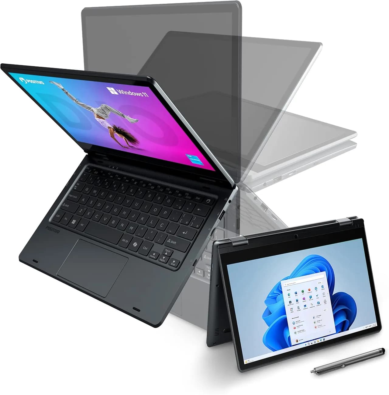 Notebook Positivo Duo 2 em 1 Celeron N4500 na Amazon 11,6
