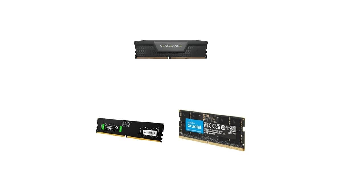 DDR5 em oferta na Amazon: 3 módulos para PC e notebook