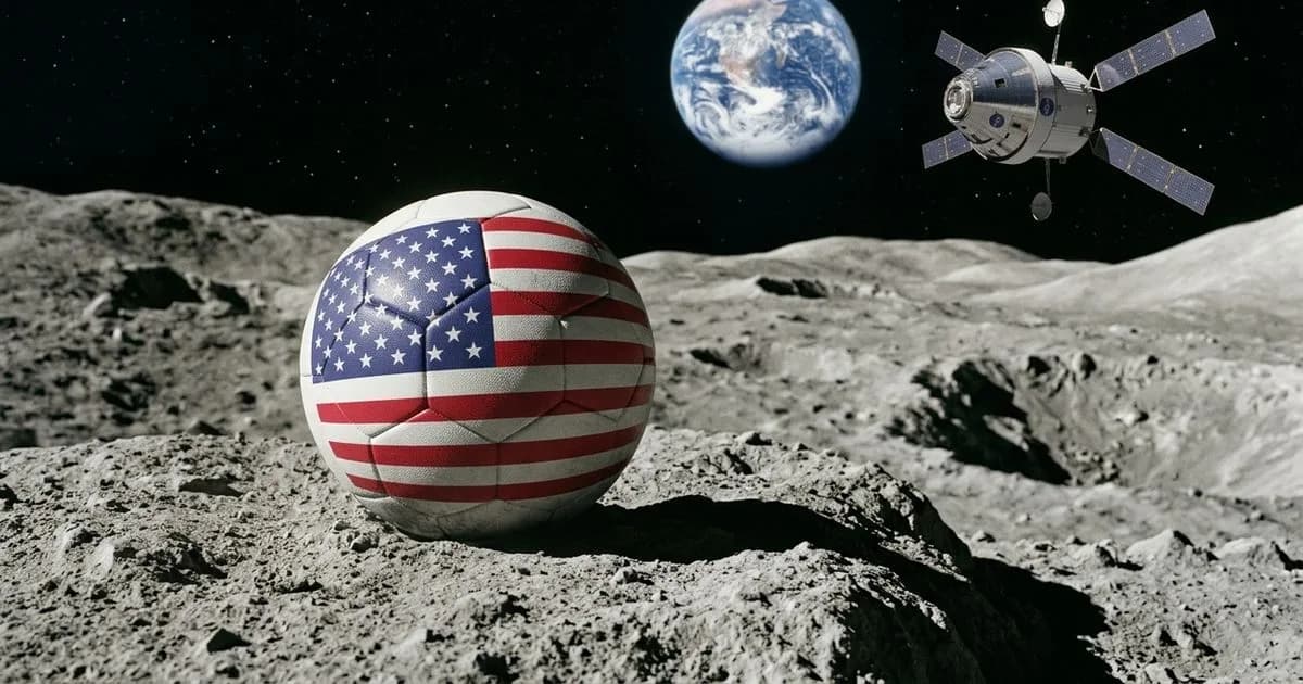 NASA considera enviar bola de futebol à Lua com vitória