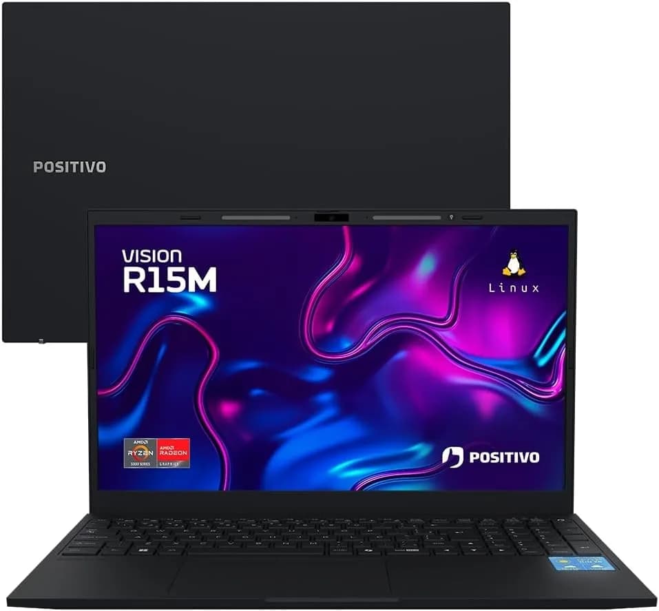 Positivo Vision R15M Linux com Wi-Fi 6 e miniTela