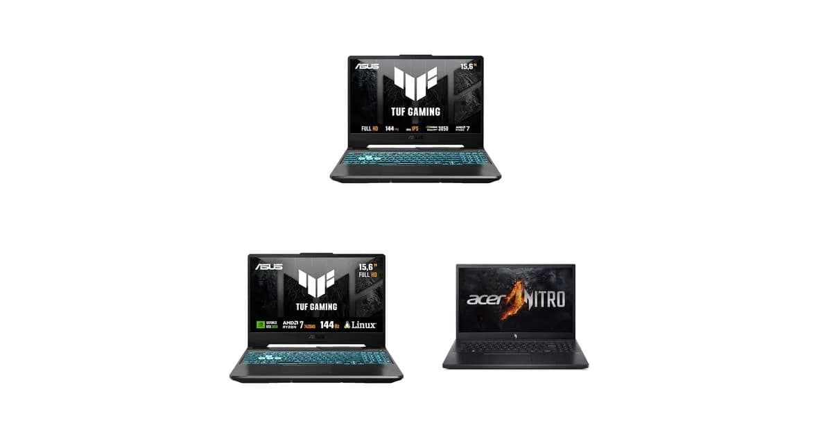 Amazon tem 3 notebooks gamers com RTX 3050 e 4050 em oferta