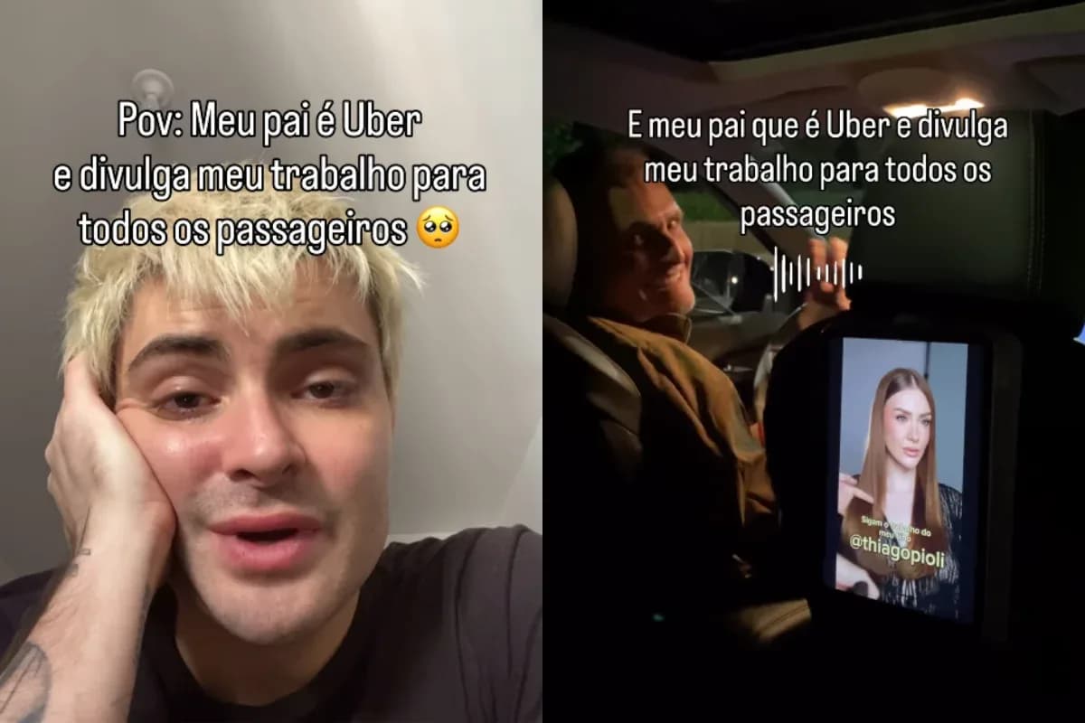 Pai instala tablet no Uber para divulgar filho e viraliza