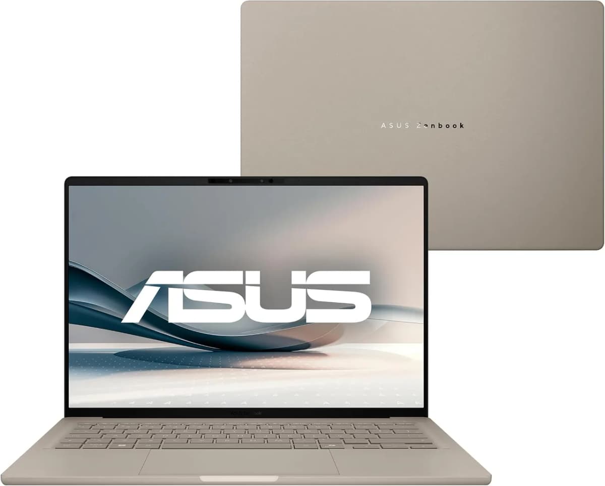 ASUS Zenbook A14: 980g, IA e 32h de bateria por R$ 9.199