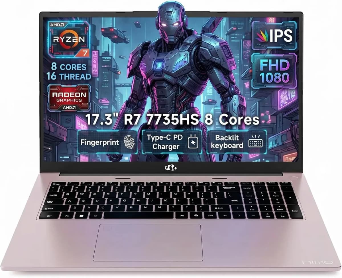 NIMO N179 notebook 17,3 Ryzen 7 32 GB e Radeon 680M