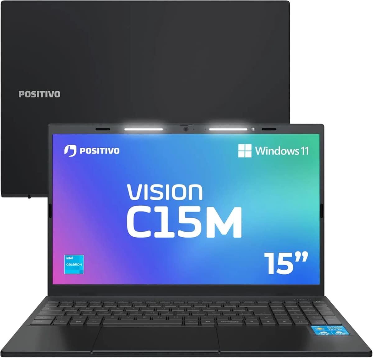 Positivo Vision C15M: Minitela e tecla Copilot por R$ 2.301