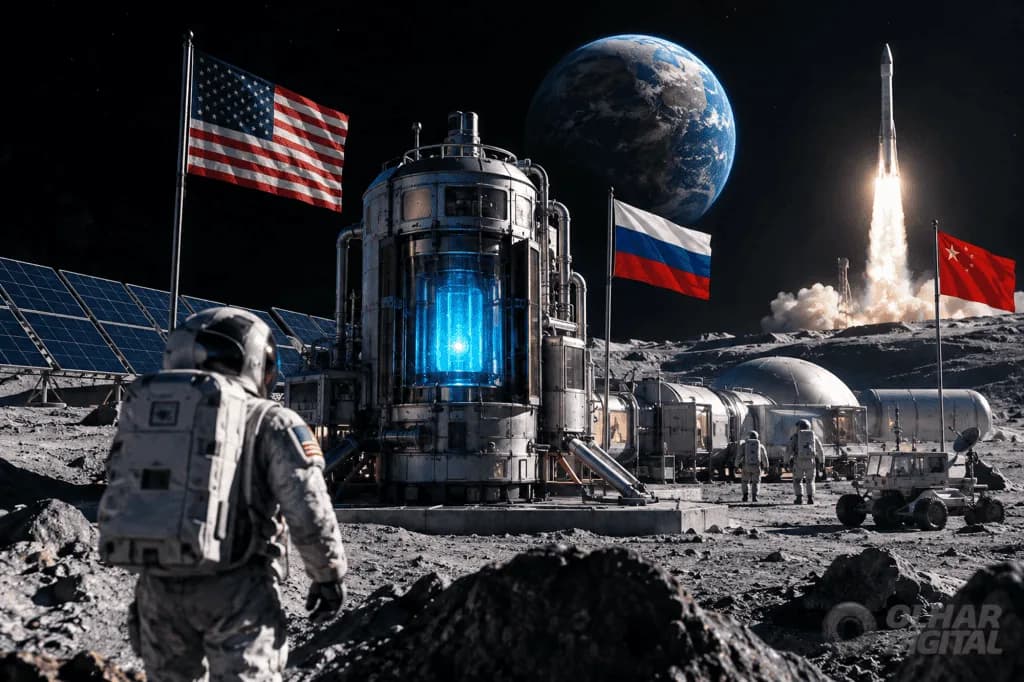 Reatores nucleares na Lua: NASA mira 2030; Rússia-China, 2036