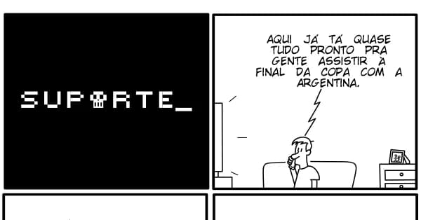 Final com a Argentina: tirinha mostra preparo com frango e farofa