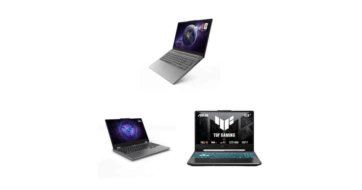 notebook gamer Amazon 144Hz Lenovo LOQ e ASUS TUF