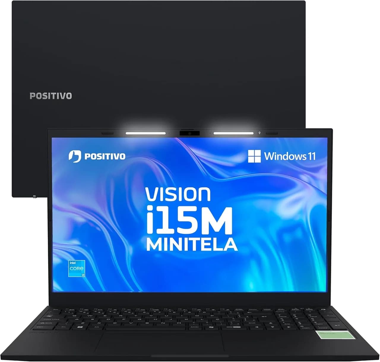 Notebook Positivo Vision i15M com minitela no teclado