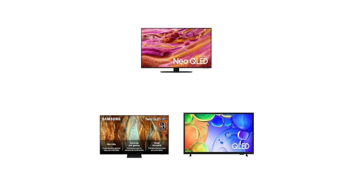 TV Samsung na Amazon com Vision AI: Neo QLED e QLED