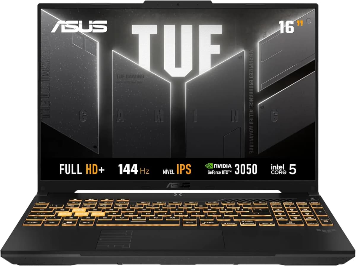 ASUS TUF Gaming F16: R$ 6.092 com 18% de desconto na Amazon