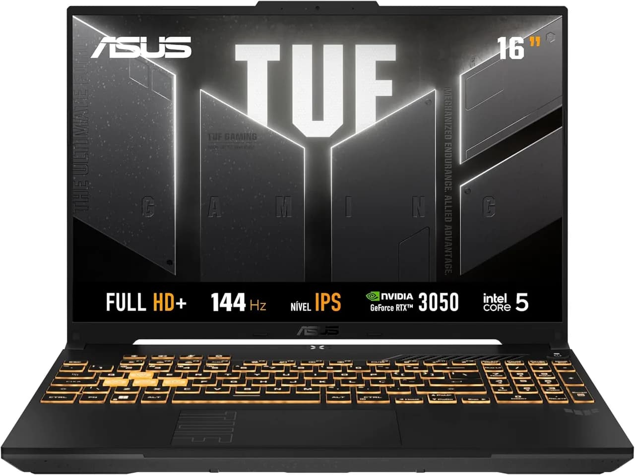 ASUS TUF Gaming F16 i5 RTX 3050 tela 144 Hz na Amazon