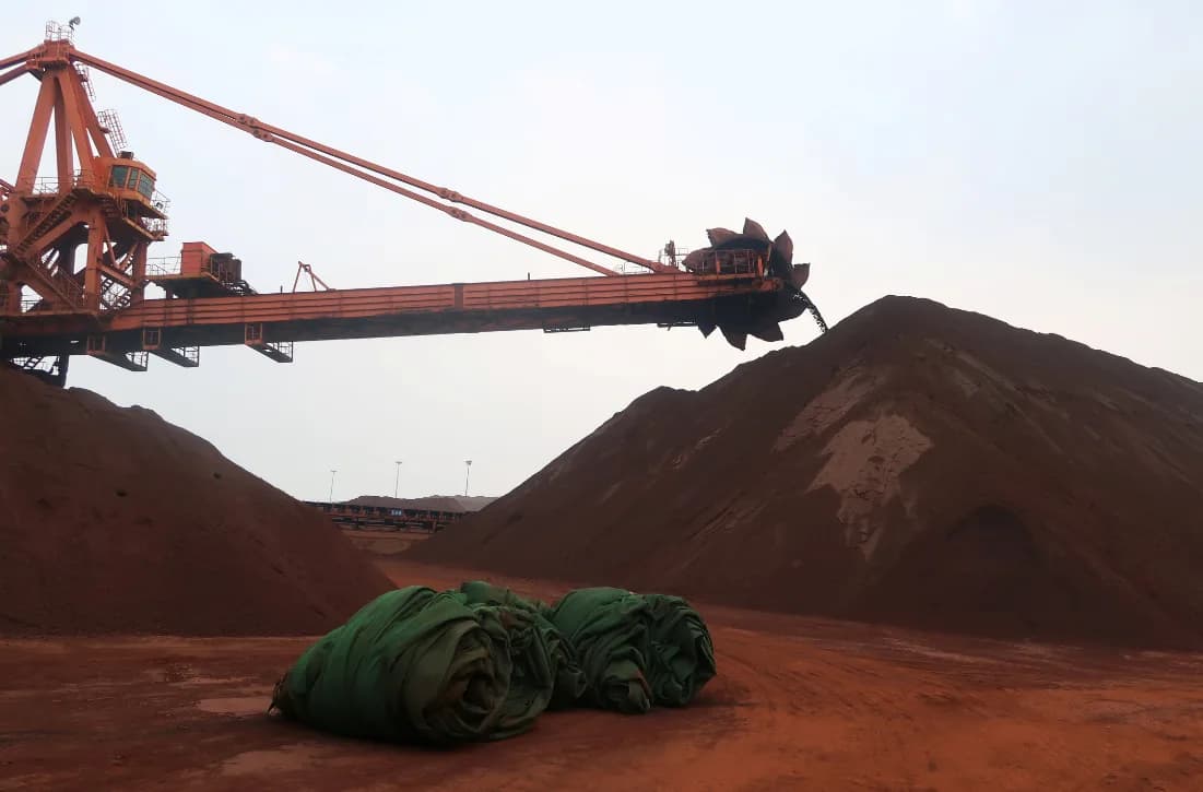 Minério de ferro sobe 1,26% com dados positivos da China