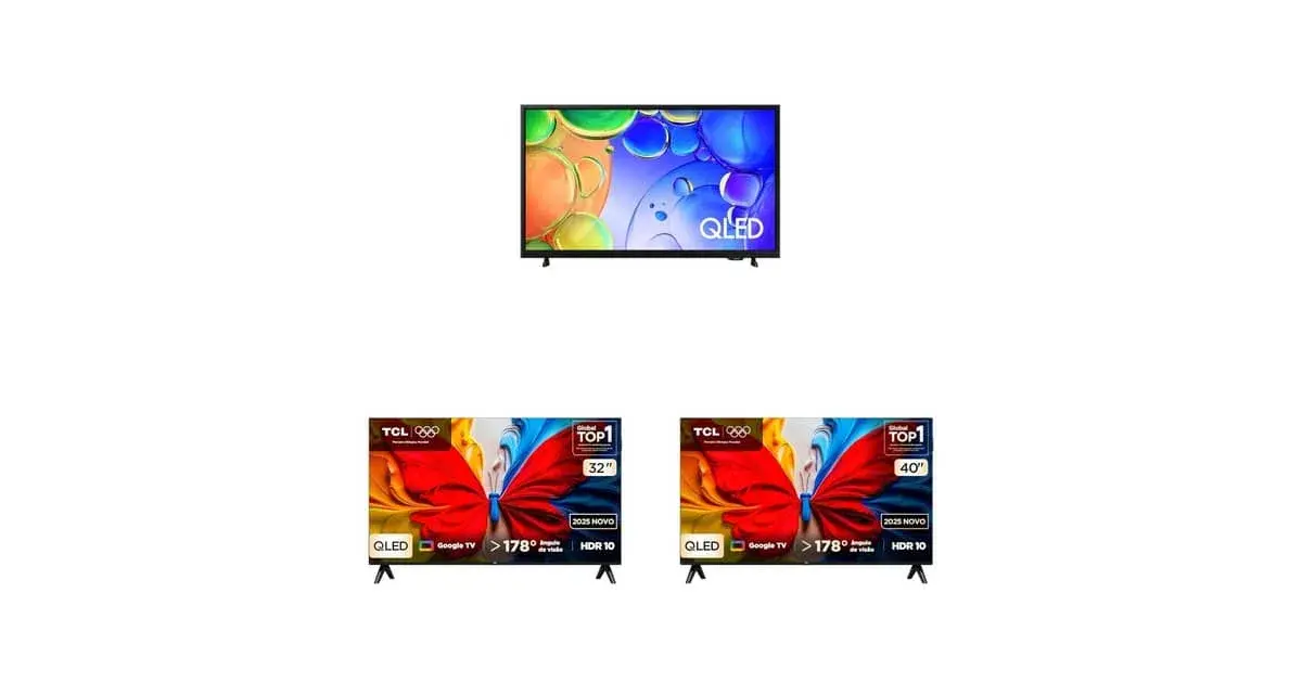 TVs QLED na Amazon: 3 modelos em oferta de 32 a 43 polegadas