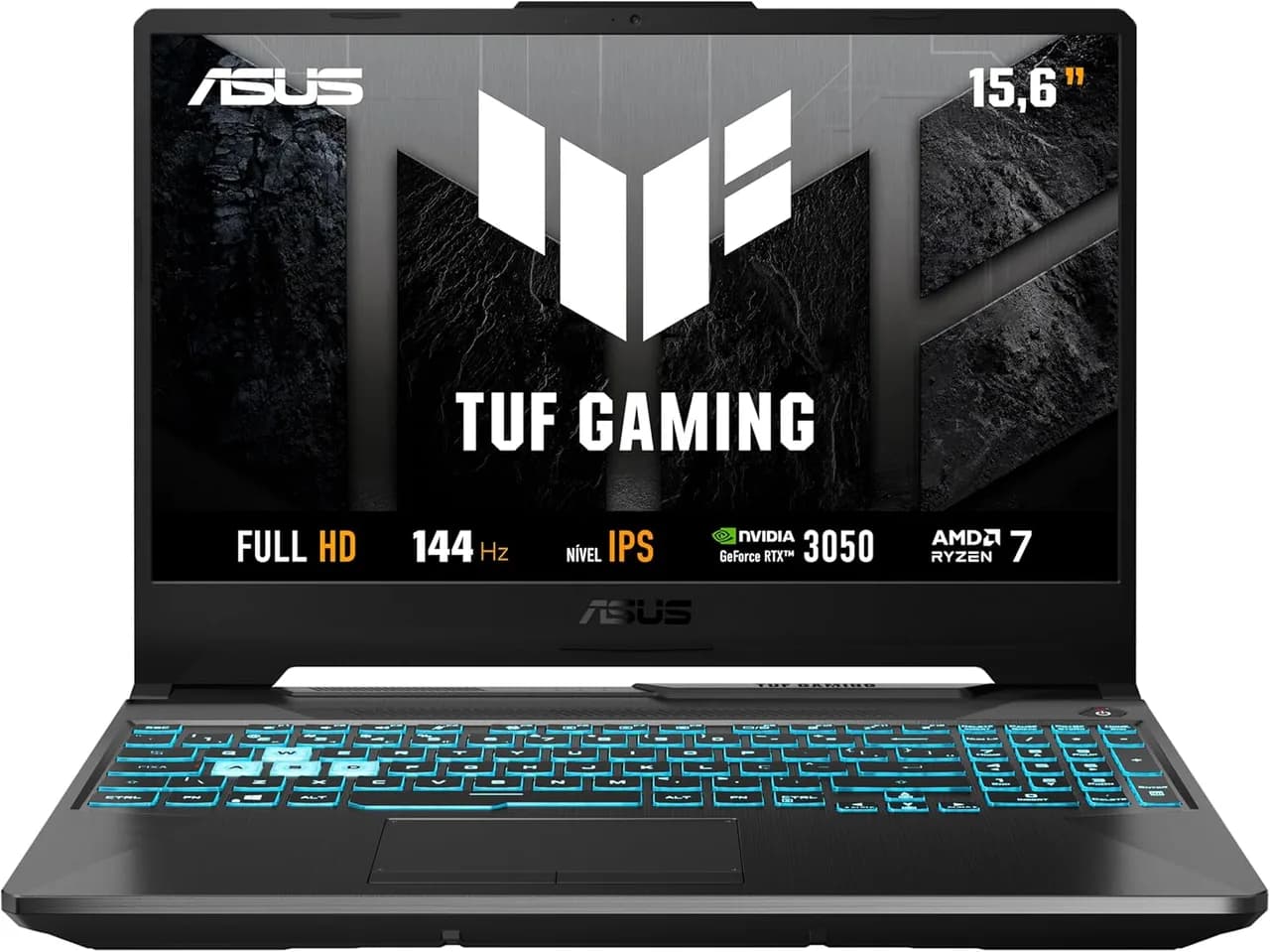 ASUS TUF A15 com Ryzen 7 e RTX 3050 144 Hz na Amazon
