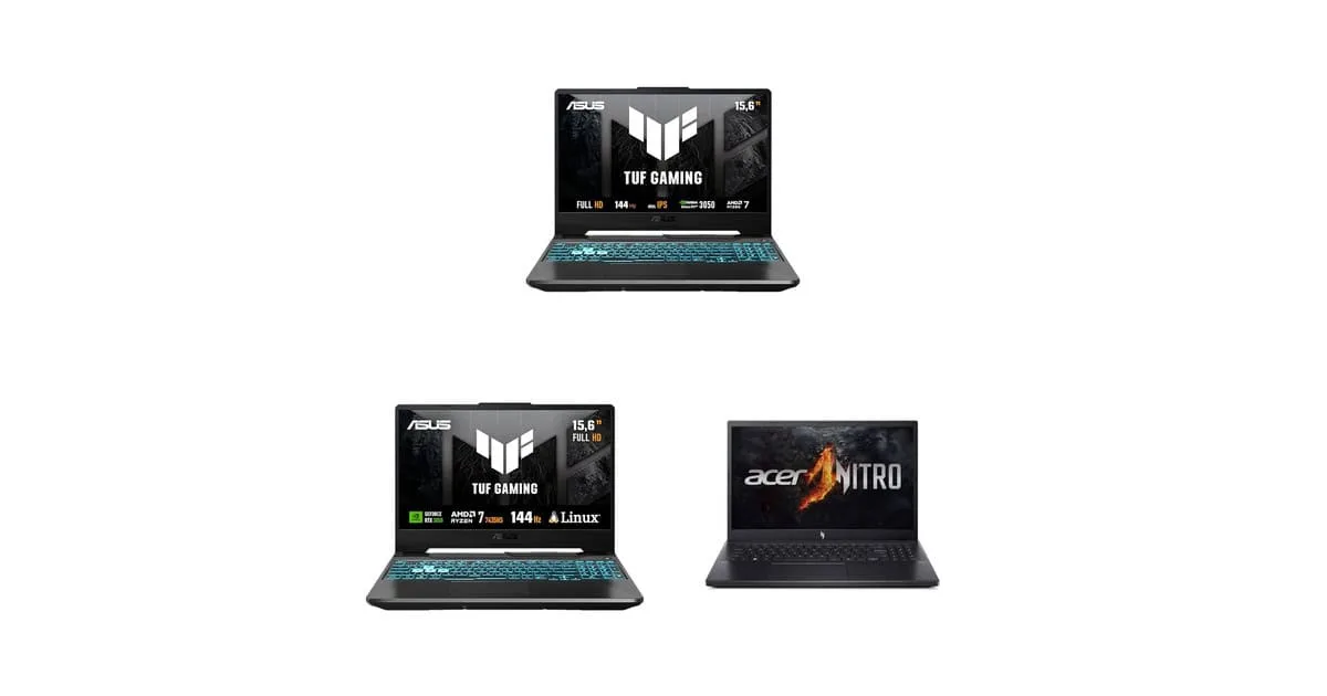 Notebooks gamer em promoção na Amazon com RTX 3050 e 4050