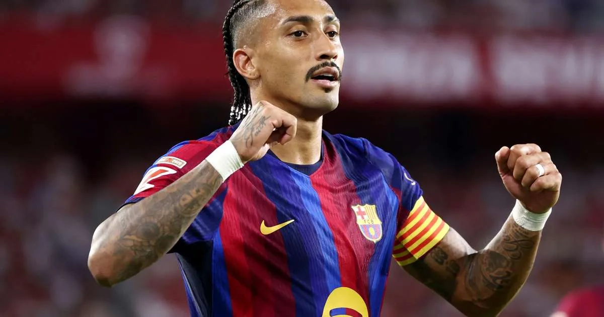 Raphinha sem lesão, mas ainda é dúvida contra o Getafe