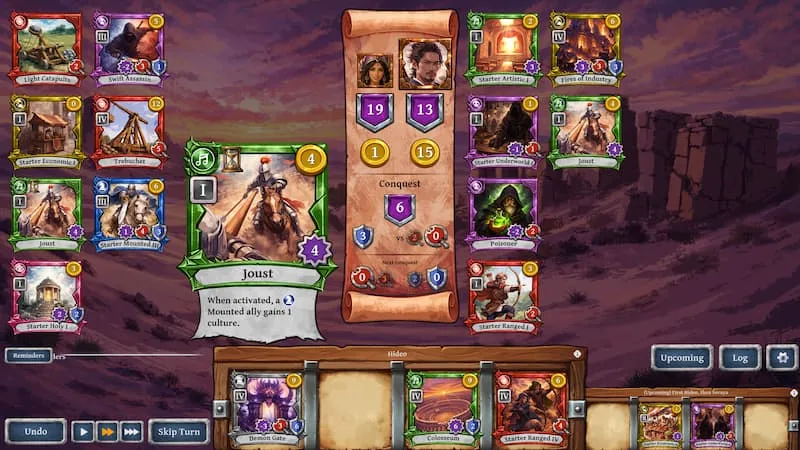 Bannerlands mistura Civilization e Slay the Spire em agosto