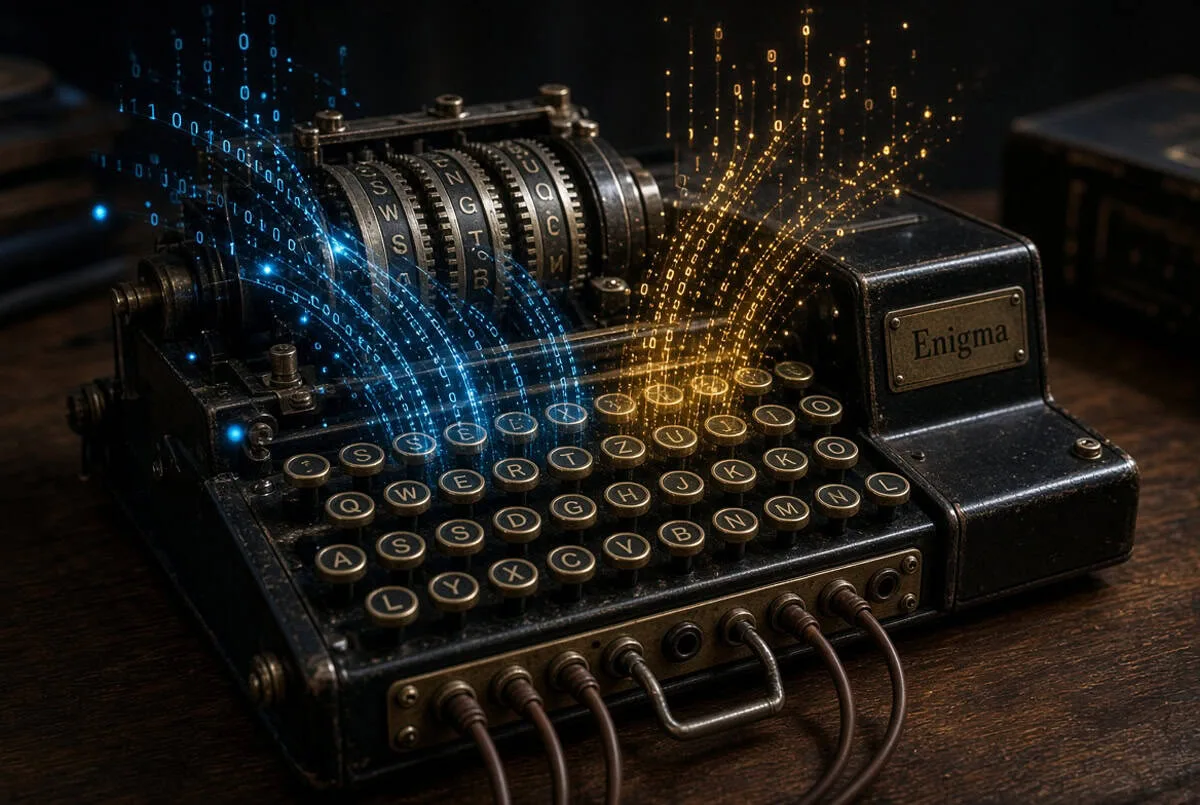 IA decifra mensagem da Enigma sem solução desde 2005